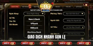 Giao dịch nhanh gọn lẹ